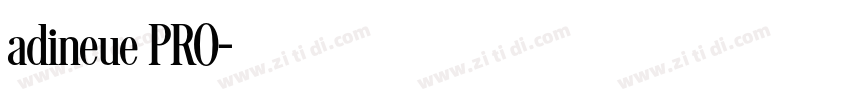 adineue PRO字体转换
